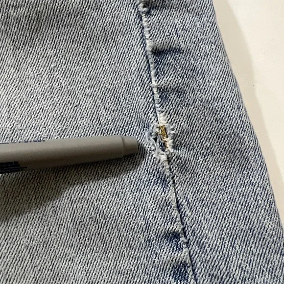 Women's LEVI STRAUSS Stretch Denim Pants Capris Size Misses 10 - Picture 9 of 13